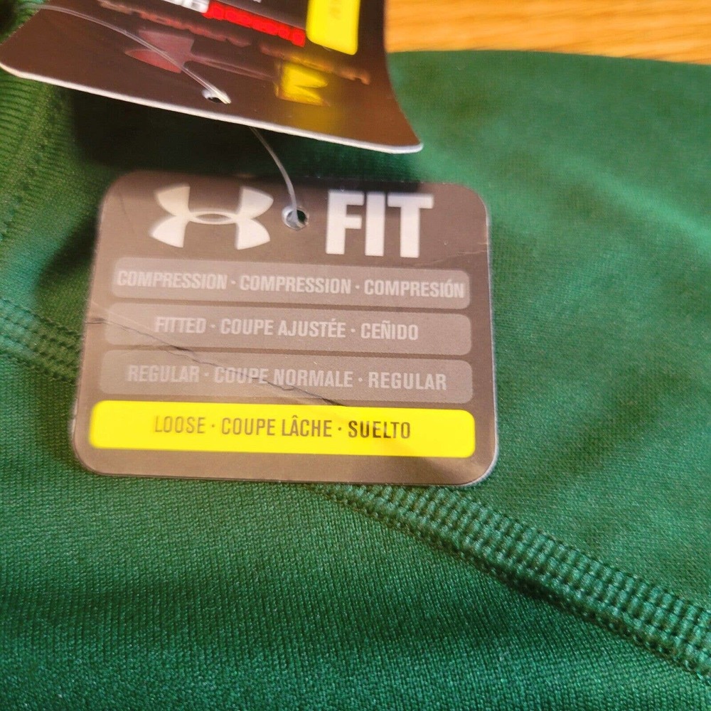 Under Armour Men's Heat Gear T-shirt Size XXL Loose Fit Green NWT - Picture 7 of 14